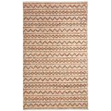 Brown/White Area Rug - World Menagerie Edwa Hand-Knotted Multi/Ivory Area Rug Wool in Brown/White, Size 96.0 W x 0.24 D in | Wayfair