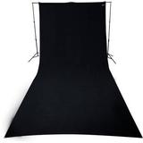 Westcott Wrinkle-Resistant Polyester Backdrop (Rich Black, 9 x 20') 138