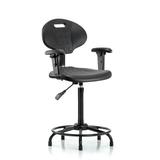 Blue Ridge Ergonomics Drafting Chair Metal in Brown, Size 38.0 H x 27.0 W x 25.0 D in | Wayfair TPHBCH-RT-A1-RG