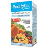 Realfood Organics Men's Daily Nutrition, High-Energy Multi, 60 Tablets, Country Life