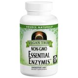 Vegan True Non-GMO Essential Enzymes, Value Size, 180 Vegetarian Capsules, Source Naturals