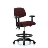 Blue Ridge Ergonomics Drafting Chair Upholstered in Black, Size 32.5 H x 25.0 W x 25.0 D in | Wayfair FMBCH-RG-T0-A1-BF-RC-F41