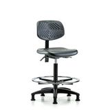 Blue Ridge Ergonomics Drafting Chair Metal in Brown, Size 33.5 H x 24.0 W x 25.0 D in | Wayfair PHBCH-RG-T1-A0-CF-RG