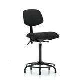 Symple Stuff Jaidyn Drafting Chair Upholstered/Metal in Black, Size 39.0 H x 24.0 W x 25.0 D in | Wayfair 9C4152C35D6049F1ACAFE4D462C59C1E