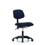 Symple Stuff Jailyn Task Chair Upholstered/Metal in Blue/Black/Brown, Size 30.0 H x 24.0 W x 25.0 D in | Wayfair E82CBB6BB171416FAB16495A8627C204