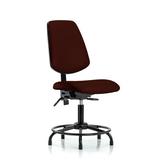 Symple Stuff Eloise Drafting Chair Upholstered/Metal in Red/Brown, Size 39.0 H x 25.0 W x 25.0 D in | Wayfair 7C8ECA074C8D465F93A7033D45A0C05D