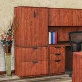 Latitude Run® Linh Box File Pedestal 3-Drawer Vertical Filing Cabinet Wood in Brown, Size 28.0 H x 15.5 W x 22.0 D in | Wayfair