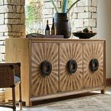 Tommy Bahama Home Los Altos 79.75" Wide 3 Drawer Sideboard Wood in Brown, Size 38.0 H x 80.0 W x 19.0 D in | Wayfair 01-0566-852