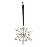 Design Ideas Snowflake Snowfall Crystal Shaped Ornament Metal in Brown, Size 3.3 H x 2.9 W x 0.1 D in | Wayfair 8826525
