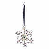 Design Ideas Snowflake Arctic Crystal Shaped Ornament Metal in Brown, Size 3.3 H x 2.9 W x 0.1 D in | Wayfair 8826526