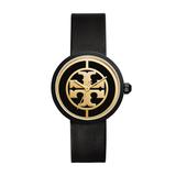 Reva Leather Watch - Black - Tory Burch Watches