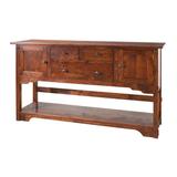 MacKenzie-Dow Yesterday River 72" Wide Cherry Wood Buffet Table Wood in Red, Size 40.0 H x 72.0 W x 20.0 D in | Wayfair 6-1300_VintageRed