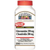 "21st Century HealthCare, Glucosamine 250 mg & Chondroitin 200 mg, Original Formula, Value Size, 200 Capsules"