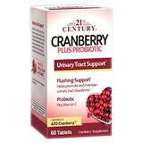 "21st Century HealthCare, Cranberry Plus Probiotic, 60 Tablets"