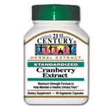 "21st Century HealthCare, Cranberry Extract, 60 Vegetarian Capsules"