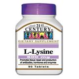 "21st Century HealthCare, L-Lysine 600 mg, 90 Tablets"