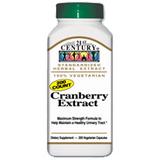 "21st Century HealthCare, Cranberry Extract, 200 Vegetarian Capsules"