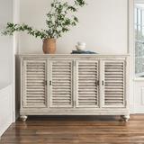 Birch Lane™ Damis 72" Wide Solid Wood Sideboard Wood in Brown/White, Size 43.0 H x 72.0 W x 18.0 D in | Wayfair 6707BCFE76514C418A5D9C42ED3D7390