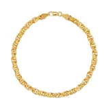 "Everlasting Gold 14k Gold Circle Link Bracelet, Women's, Size: 7.25"", Yellow"