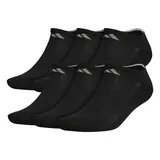 Men's adidas 6-pack Climalite Cushioned No-Show Socks, Size: 6-12, Black