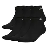 Men's adidas 6-pack Climalite Cushioned Performance Low-Cut Socks, Size: 6-12, Black