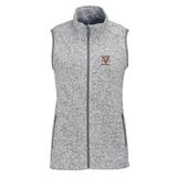 Women's Heather Gray Valdosta State Blazers Summit Fleece Full Zip Sweater Vest