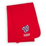 Infant Red Washington Nationals Personalized Blanket