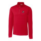 Men's Cutter & Buck Cardinal Arkansas Razorbacks Vault Advantage 1/4-Zip Mock Neck Pullover Sweater