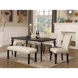 Greyleigh™ Haysi Dining Set Wood/Metal/Upholstered Chairs in Brown, Size 30.0 H in | Wayfair 578D0BBCBAA54A979F0F03410AD4355F