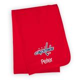 Infant Red Washington Capitals Personalized Blanket