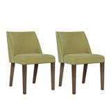 Wade Logan® Mcdevitt Linen Side Chair Wood/Upholstered/Fabric in Green, Size 32.0 H x 20.0 W x 24.0 D in | Wayfair F44907C696614F1B9AD892535BE9517D