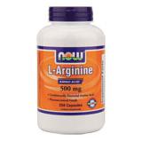 L-Arginine 500mg 250 Caps, NOW Foods