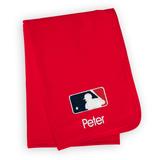 Infant Red MLB Personalized Blanket