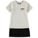 Girls Toddler Refried Apparel Cream/Black San Francisco Giants Sustainable T-Shirt Dress