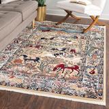 Darby Home Co Ledger Oriental Multicolor Area Rug Polypropylene in Brown, Size 60.0 W x 0.5 D in | Wayfair E5491937D97547B985CD203B6CA57D7A