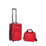 Rockland 2 Piece Luggage Set - Red
