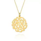Belk & Co 10K Yellow Gold Love Monogram Pendant