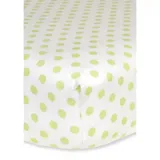Trend Lab Green Sage Dot Flannel Fitted Crib Sheet