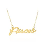 Belk & Co 14K Yellow Gold Pisces Necklace
