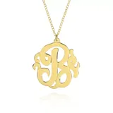 Belk & Co 10K Yellow Gold B Monogram Necklace