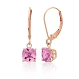 Belk & Co 10K Rose Gold Pink Amethyst Earrings