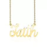 Belk & Co 10K Yellow Gold Faith Necklace