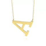 Belk & Co 10K Yellow Gold Horizontal A Necklace