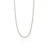 Belk & Co Sterling Silver Freshwater Pearl And Beaded Necklace, White, 18 In
