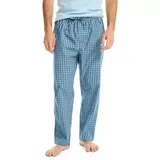 Nautica Men's Check Broadcloth Sleep Pants, Blue, Large