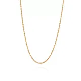 Belk & Co 2.5 Millimeter Glitter Necklace In 14K Yellow Gold, 24 In