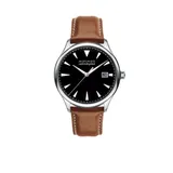 Movado Black Men's Heritage Series Caledoplan Brown Leather Watch