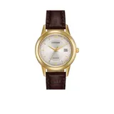Citizen Eco-Drive Women's Brown Leather Strap Watch