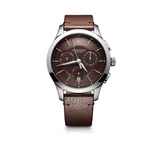 Victorinox Swiss Army, Inc Men's Alliance Chronograph Brown Dial With Brown Leather Strap