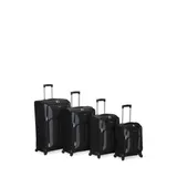 Rockland Black 4-Piece Impact Spinner Luggage Set - Black